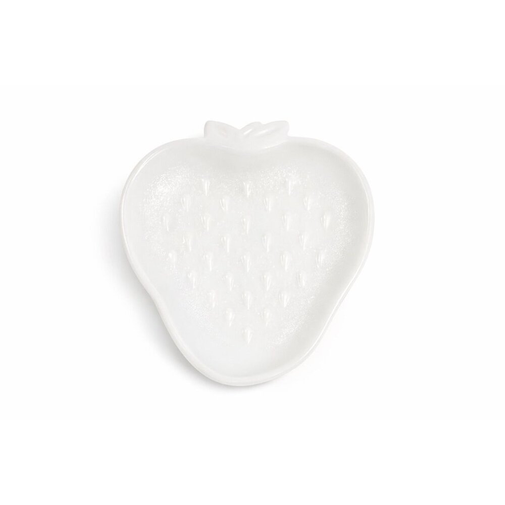 Strawberry Trinket Dish Milk Glass White Hazel Atlas Serving Dish Barware Salad